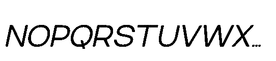 RCL Sendigo Italic Font UPPERCASE