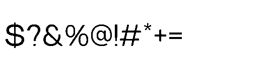 RCL Sendigo Regular Font OTHER CHARS