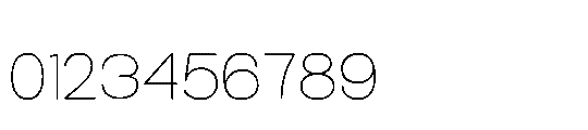 RCL Sendigo Thin Font OTHER CHARS