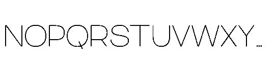 RCL Sendigo Thin Font UPPERCASE