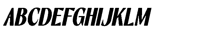 RCL Slicer Black Italic Font UPPERCASE