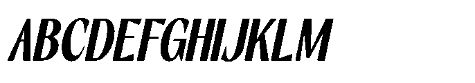 RCL Slicer Bold Italic Font UPPERCASE