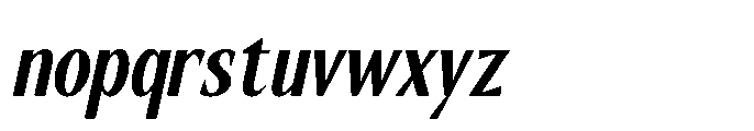RCL Slicer Bold Italic Font LOWERCASE