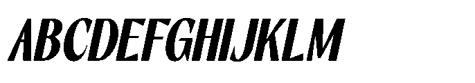 RCL Slicer Extra Bold Italic Font UPPERCASE
