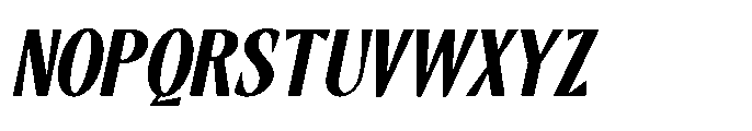 RCL Slicer Extra Bold Italic Font UPPERCASE