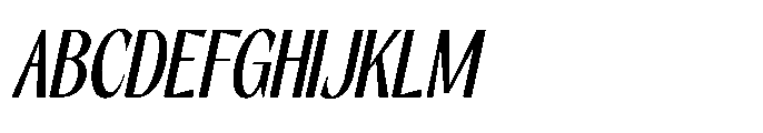 RCL Slicer Italic Font UPPERCASE