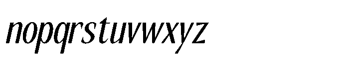 RCL Slicer Italic Font LOWERCASE