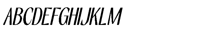 RCL Slicer Light Italic Font UPPERCASE