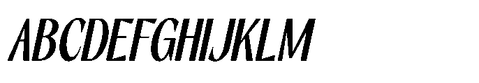 RCL Slicer Medium Italic Font UPPERCASE