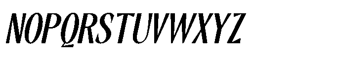 RCL Slicer Medium Italic Font UPPERCASE