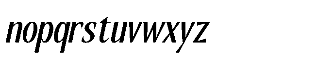 RCL Slicer Medium Italic Font LOWERCASE