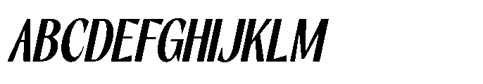 RCL Slicer Semi Bold Italic Font UPPERCASE
