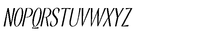 RCL Slicer Thin Italic Font UPPERCASE