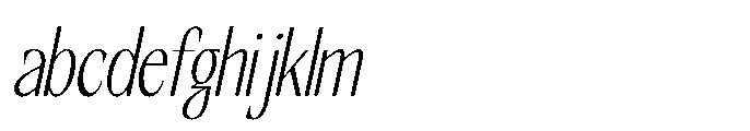 RCL Slicer Thin Italic FONT