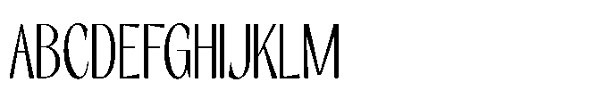 RCL Slicer Thin Font UPPERCASE