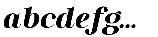 RCL Veluxa Serif Black Italic FONT