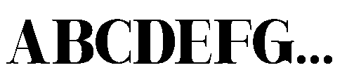 RCL Veluxa Serif Black Font UPPERCASE