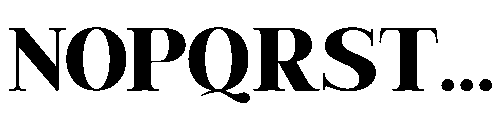 RCL Veluxa Serif Black Font UPPERCASE