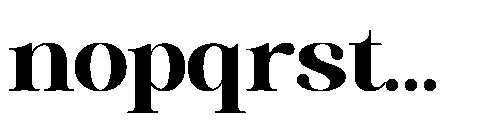 RCL Veluxa Serif Black Font LOWERCASE