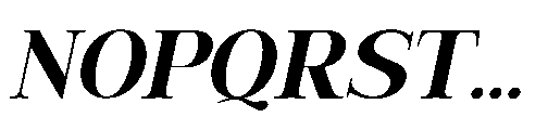 RCL Veluxa Serif Bold Italic Font UPPERCASE