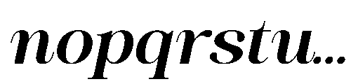RCL Veluxa Serif Bold Italic Font LOWERCASE