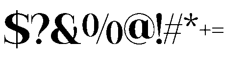 RCL Veluxa Serif Bold Font OTHER CHARS