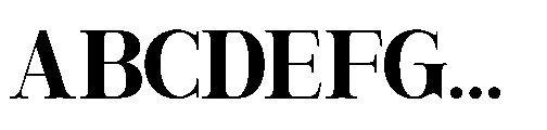 RCL Veluxa Serif Bold Font UPPERCASE