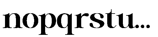 RCL Veluxa Serif Bold Font LOWERCASE