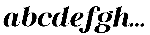 RCL Veluxa Serif Extra Bold Italic FONT