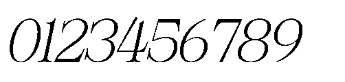 RCL Veluxa Serif Extra Light Italic Font OTHER CHARS