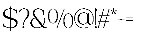RCL Veluxa Serif Extra Light Font OTHER CHARS