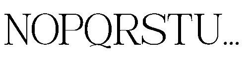 RCL Veluxa Serif Extra Light Font UPPERCASE