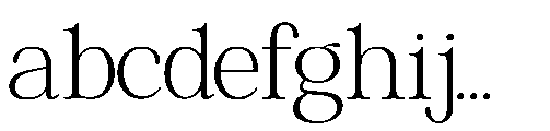 RCL Veluxa Serif Extra Light FONT