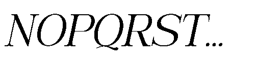 RCL Veluxa Serif Light Italic Font UPPERCASE