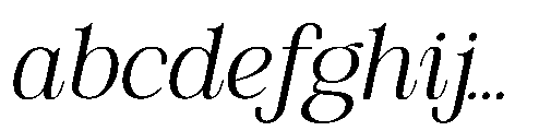 RCL Veluxa Serif Light Italic FONT
