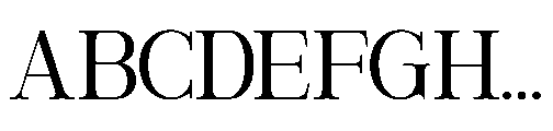 RCL Veluxa Serif Light Font UPPERCASE