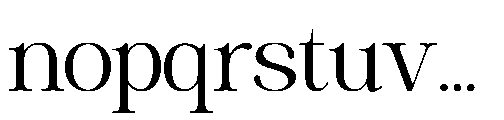 RCL Veluxa Serif Light Font LOWERCASE