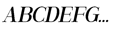 RCL Veluxa Serif Medium Italic Font UPPERCASE
