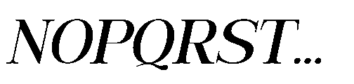 RCL Veluxa Serif Medium Italic Font UPPERCASE