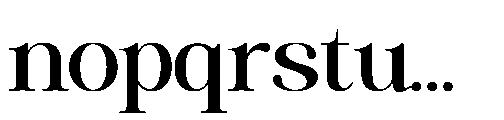 RCL Veluxa Serif Medium Font LOWERCASE