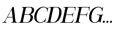 RCL Veluxa Serif Regular Italic Font UPPERCASE