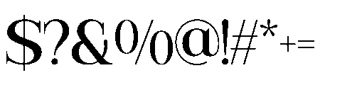 RCL Veluxa Serif Regular Font OTHER CHARS