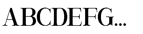 RCL Veluxa Serif Regular Font UPPERCASE