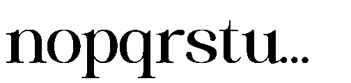 RCL Veluxa Serif Regular Font LOWERCASE