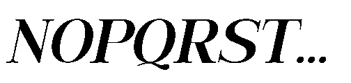 RCL Veluxa Serif Semi Bold Italic Font UPPERCASE