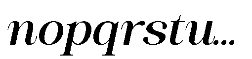 RCL Veluxa Serif Semi Bold Italic Font LOWERCASE