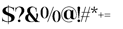 RCL Veluxa Serif Semi Bold Font OTHER CHARS