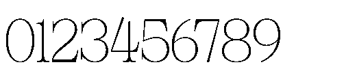 RCL Veluxa Serif Thin Font OTHER CHARS