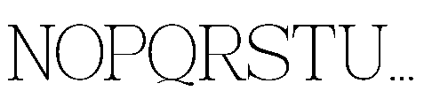 RCL Veluxa Serif Thin Font UPPERCASE