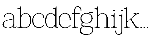 RCL Veluxa Serif Thin FONT
